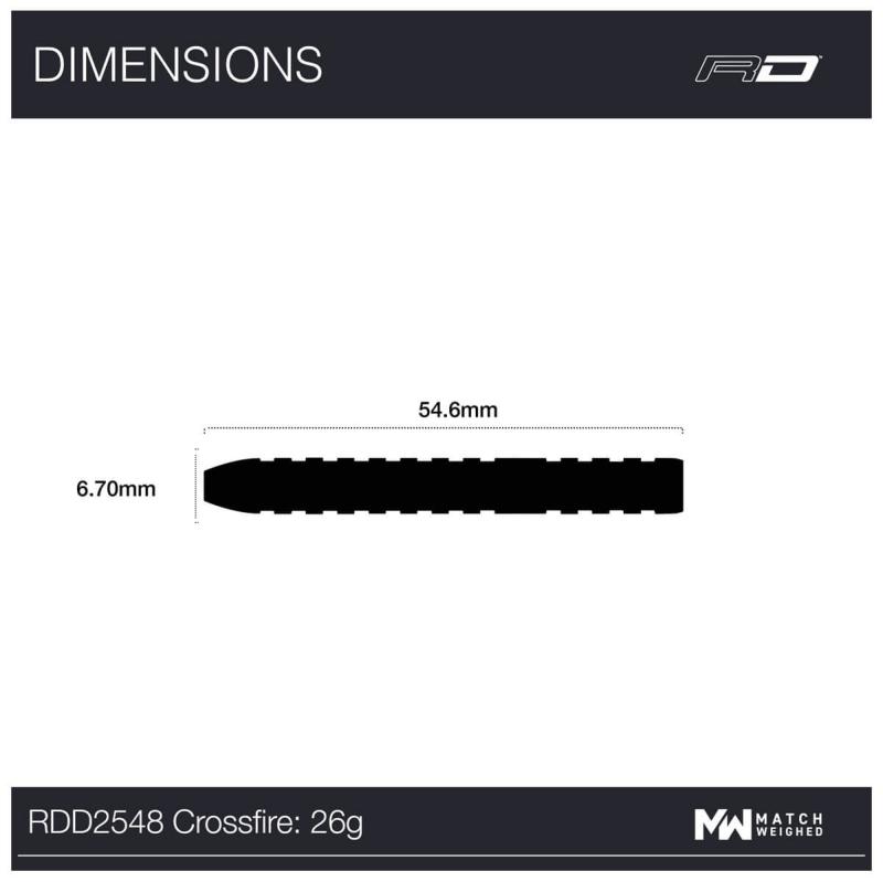 RedDragon Crossfire Steeldart 22-24-26g RedDragon Crossfire Steeldart 22-24-26g