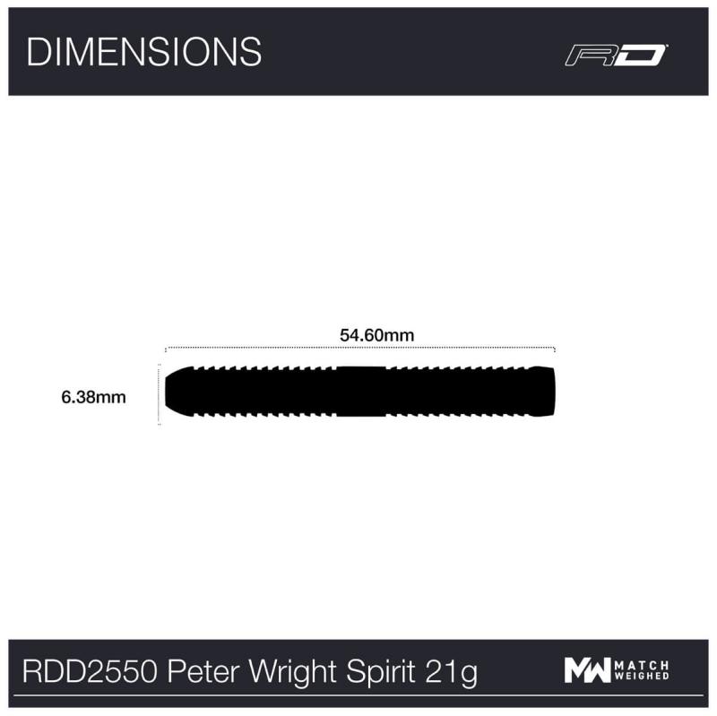 RedDragon Peter Wright Spirit Steeldart 21-23-25g RedDragon Peter Wright Spirit Steeldart 21-23-25g