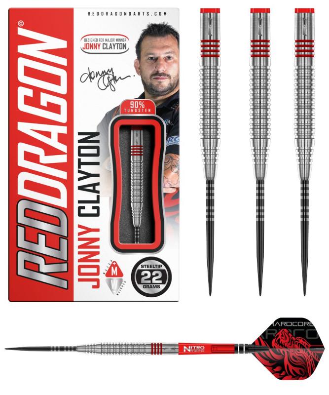 RedDragon Jonny Clayton Original 2.0 Steeldart 22-24-26g RedDragon Jonny Clayton Original 2.0 Steeldart 22-24-26g