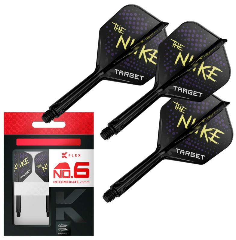 Target K-Flex No6 Luke Littler Schwarz Flight/Shaft Kombination