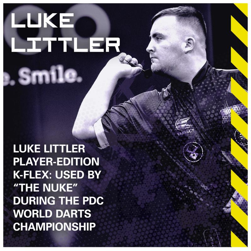 Target K-Flex No6 Luke Littler Schwarz Flight/Shaft Kombination
