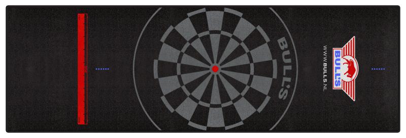 Bulls Teppich 300 x 95 cm schwarze Borde Bulls Teppich 300 x 95 cm schwarze Borde