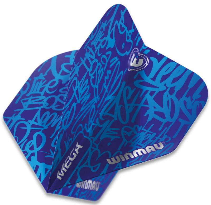 Winmau Mega Standard Flight Blau-Hellblau
