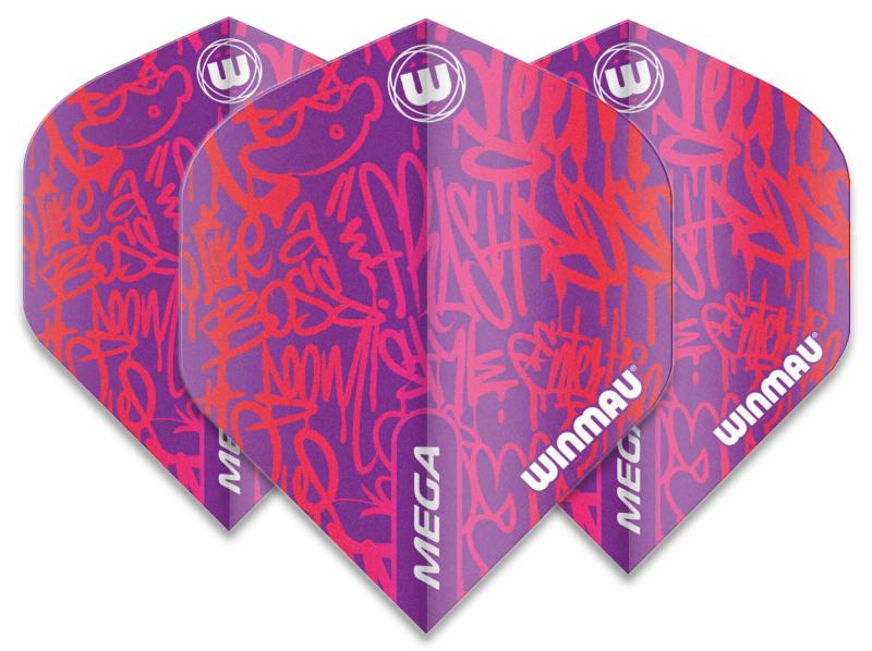 Winmau Mega Standard Flight Blau-Rot