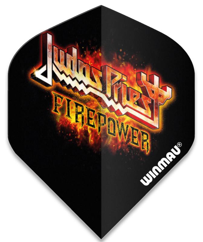 Judas Priest Flaming Logo Dart Flight