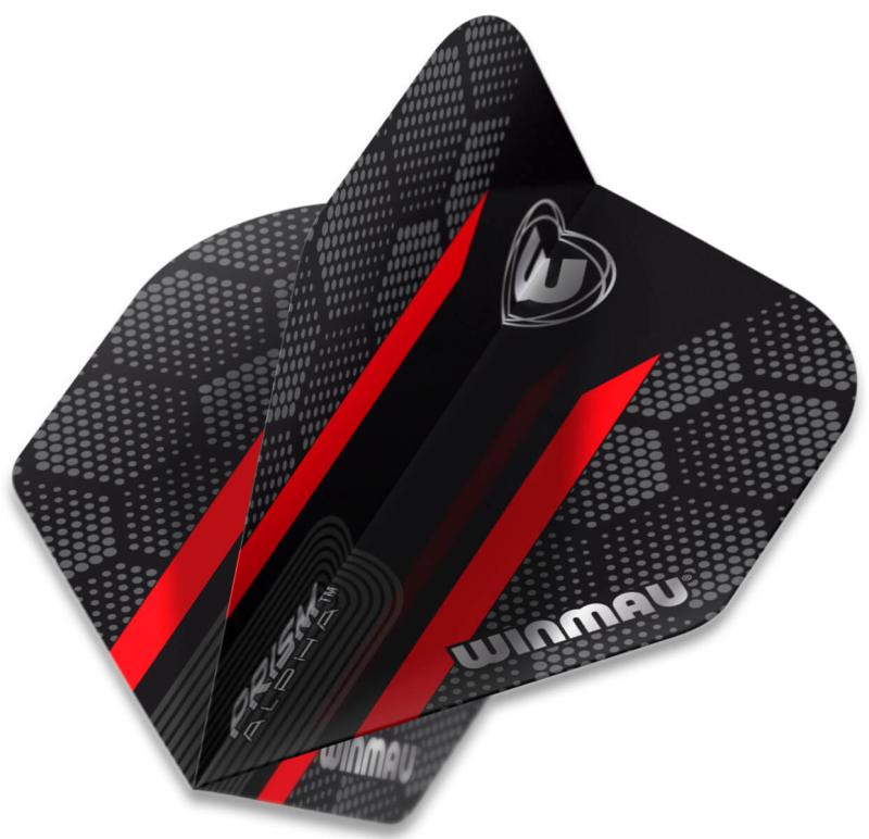 Winmau Prism Alpha Flight Schwarz-Rot 2021
