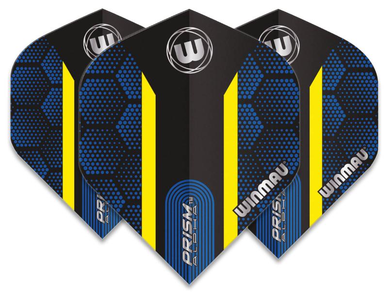 Winmau Prism Alpha Flight Blau-Gelb