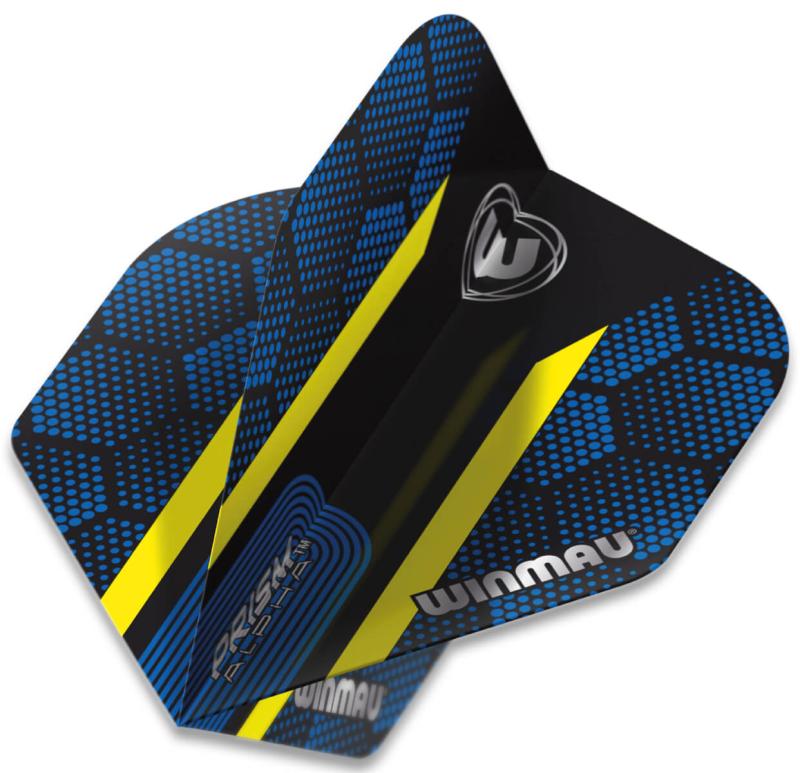 Winmau Prism Alpha Flight Blau-Gelb