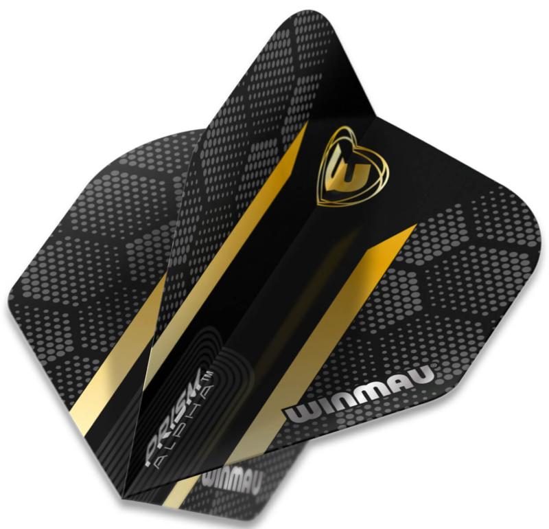 Winmau Prism Alpha Flight Schwarz-Gold