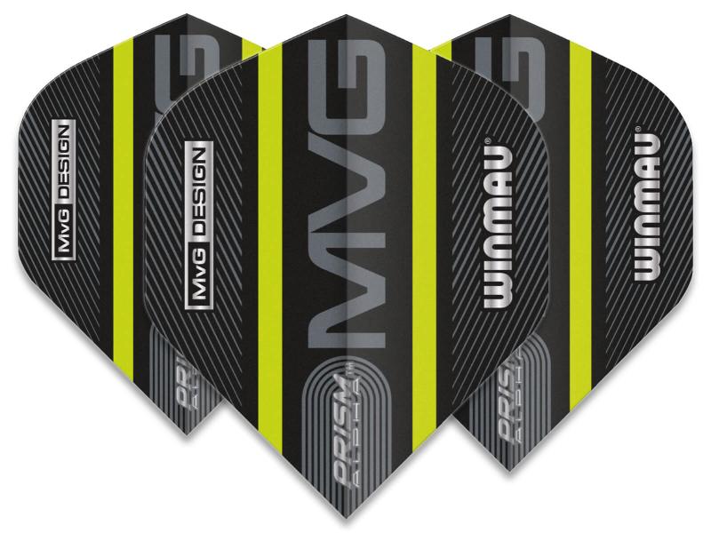 Winmau Prism MvG Flight Schwarz-Grün