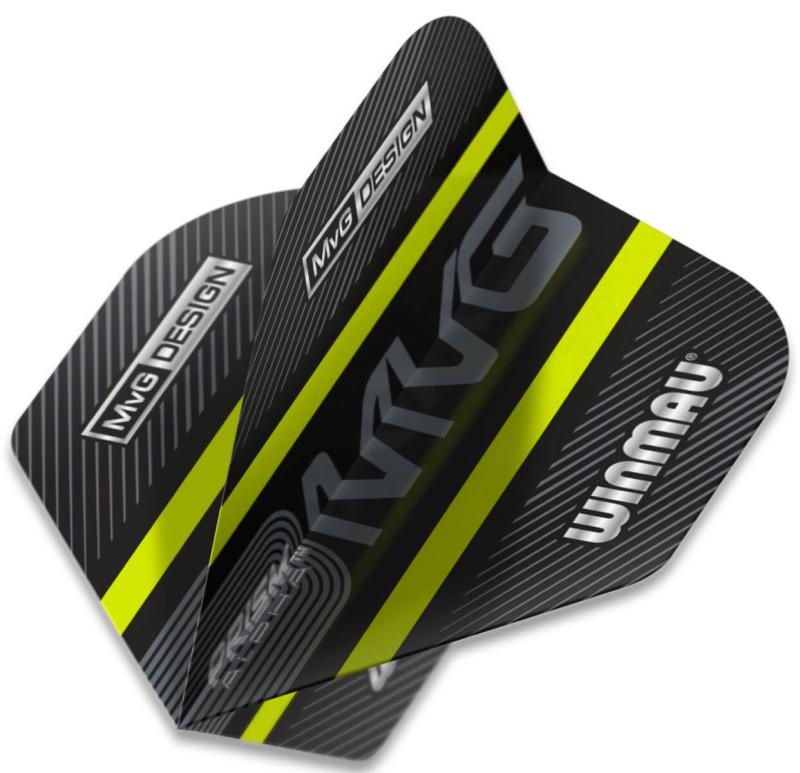Winmau Prism MvG Flight Schwarz-Grün