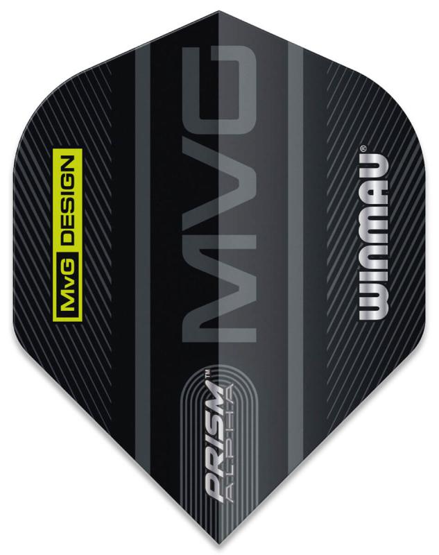 Winmau Alpha MvG Flight schwarz-grau