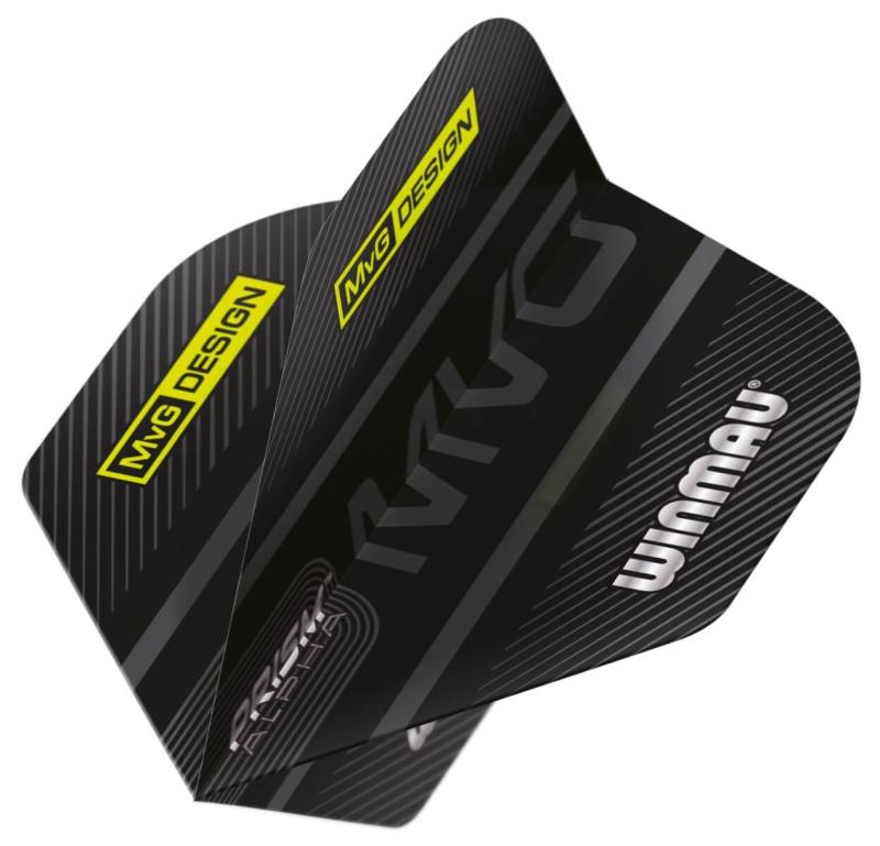 Winmau Alpha MvG Flight schwarz-grau