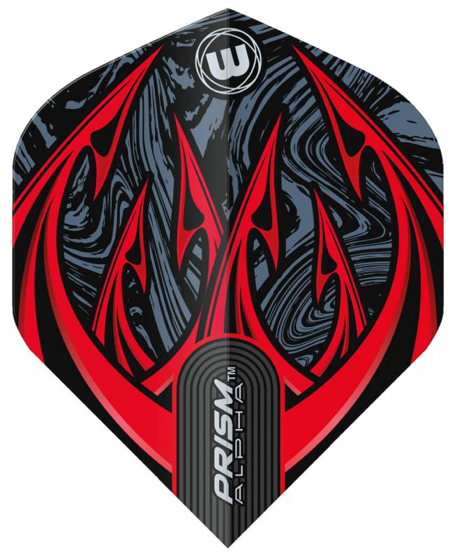 Winmau Prism Alpha Flight schwarz-rot