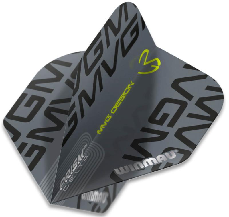 Winmau Prism MvG Flight Grau-Schwarz