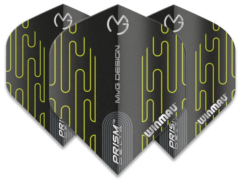 Winmau Prism MvG Flight Grau-Schwarz-Grün