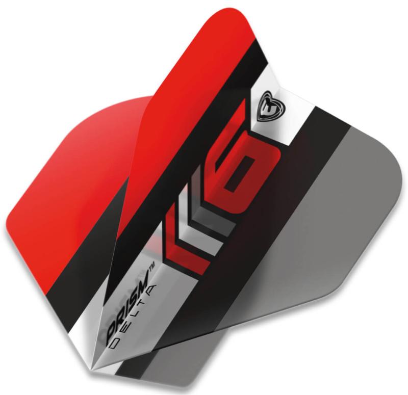 Winmau Prism Delta Flight Blade 6 Weiß-Rot-Grau