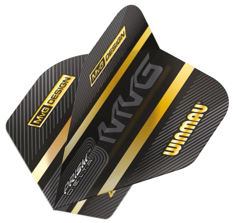 Winmau Prism Delta MvG Flight schwarz-gold