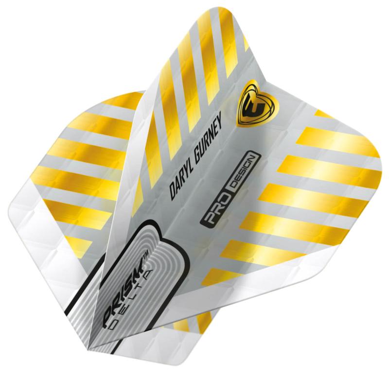 Winmau Prism Delta Flight Daryl Gurney weiß-gold
