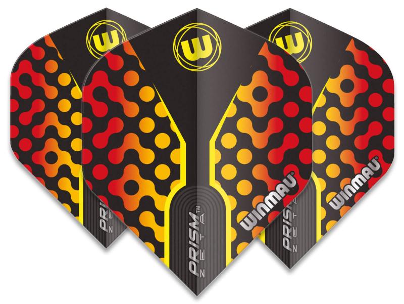 Winmau Prism Zeta Flight Schwarz-Blau-Gelb
