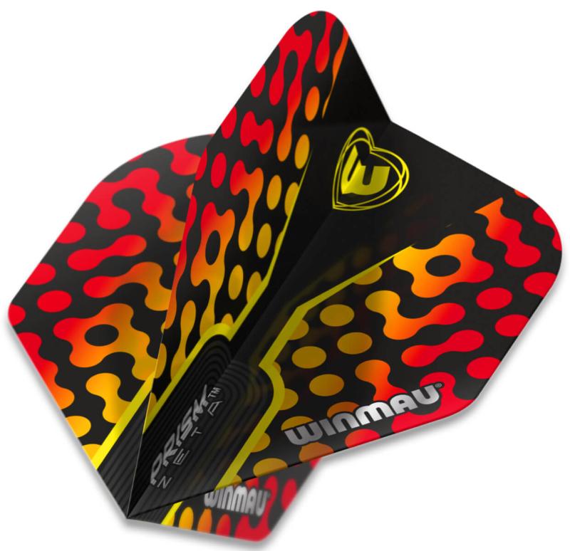 Winmau Prism Zeta Flight Schwarz-Blau-Gelb