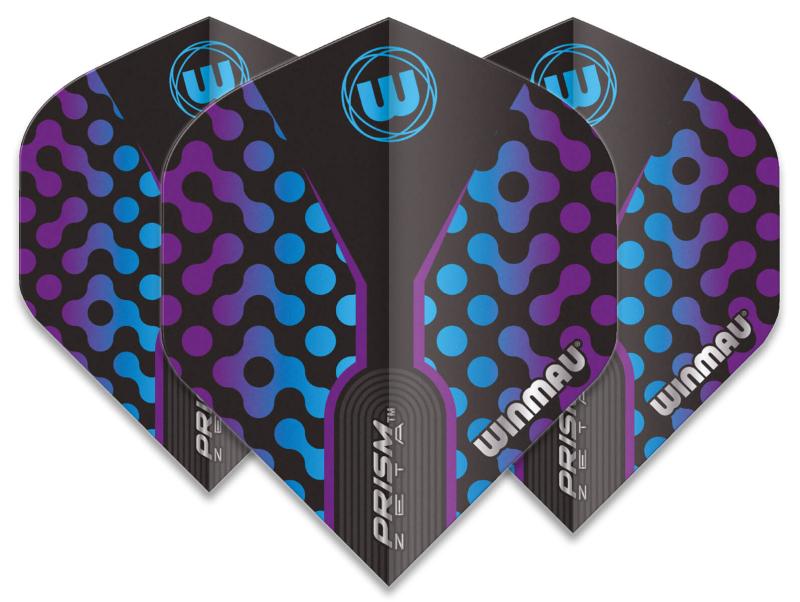 Winmau Prism Zeta Flight Schwarz-Blau-Lila
