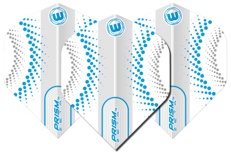 Winmau Zeta Flight weiß-blau-grau