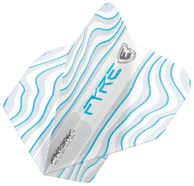 Winmau Prism Alpha Flight Fyre weiß-grau