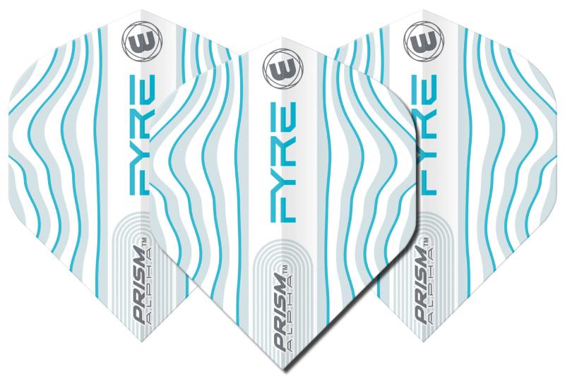 Winmau Prism Alpha Flight Fyre weiß-grau