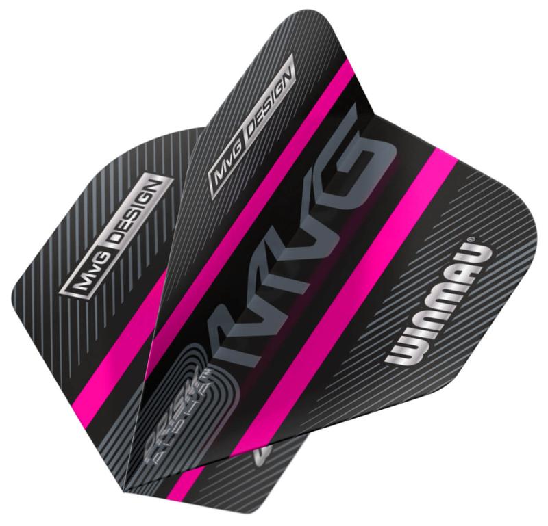 Winmau Prism Alpha MvG Flight schwarz-magenta