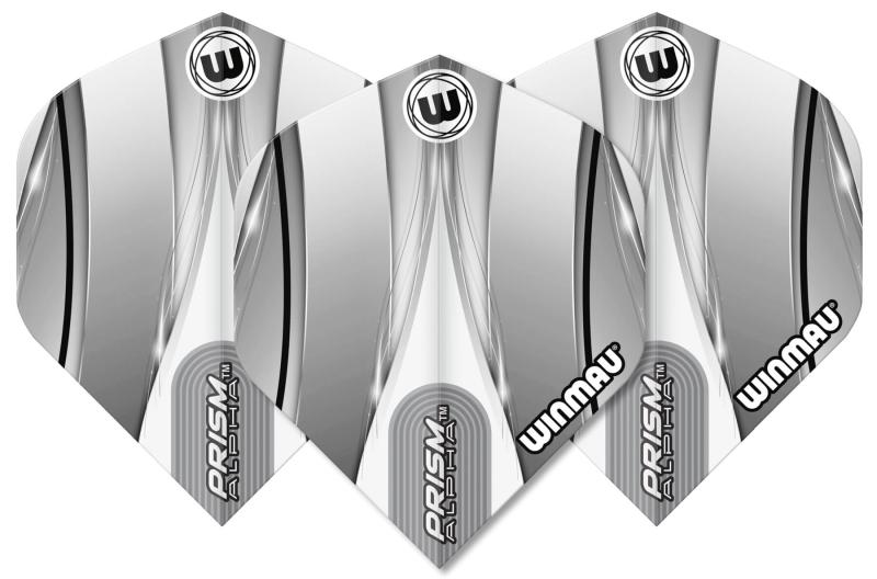 Winmau Prism Alpha Flight Silber-Grau