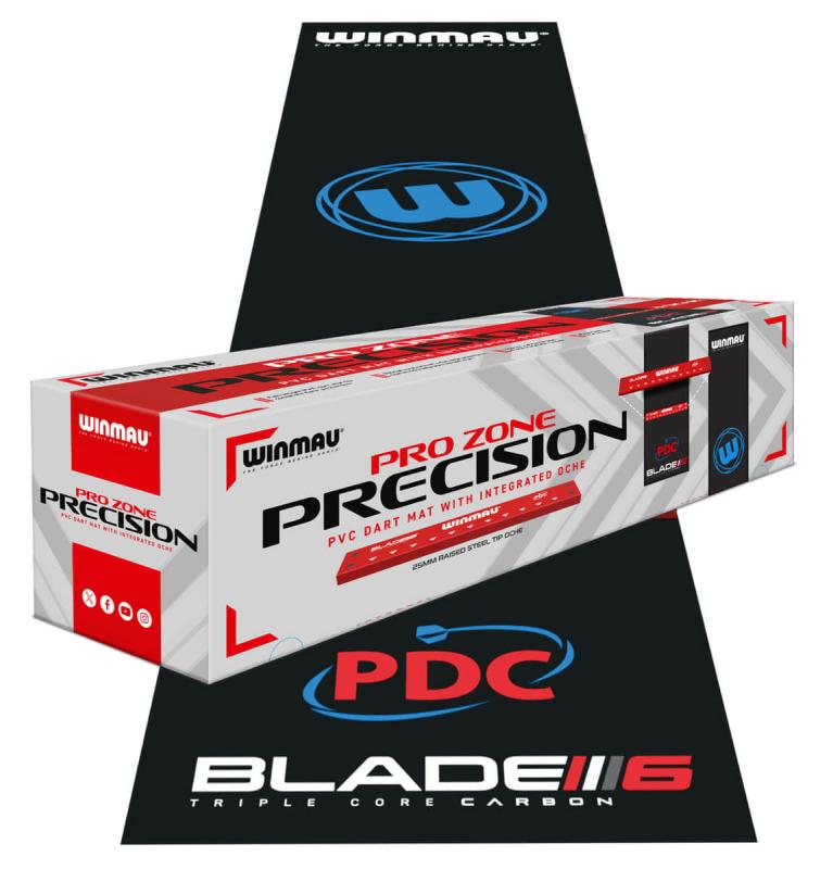 Winmau Dartmatte Pro Zone Precision PVC Integrated Oche