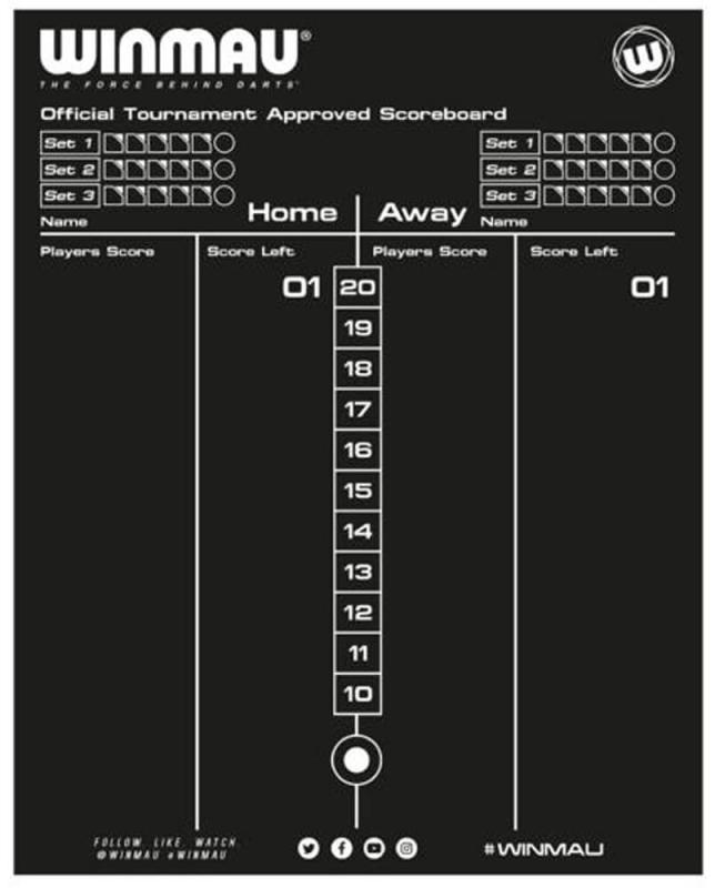 Winmau Scoreboard Schreibtafel