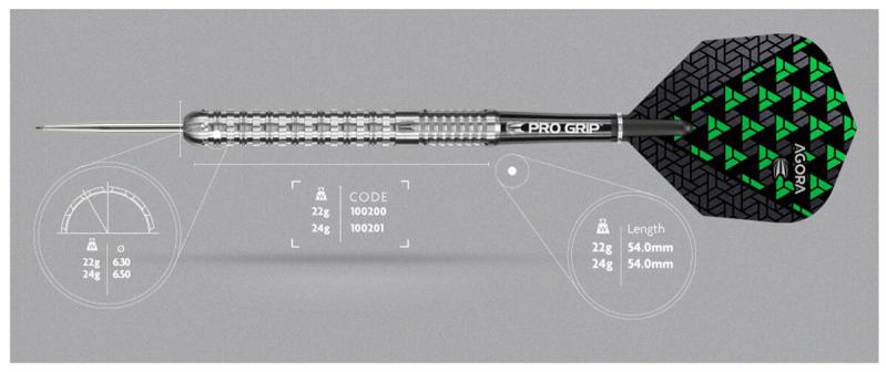 Target Agora A01 Steeldart 22-24g Target Agora A01 Steeldart 22-24g