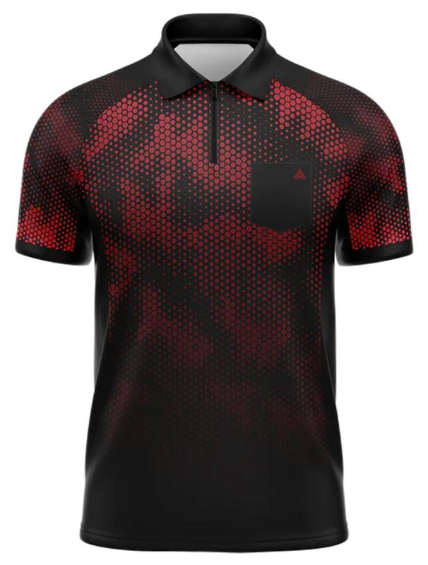 Arraz Hex Dartpolo Schwarz-Rot Arraz Hex Dartpolo Schwarz-Rot