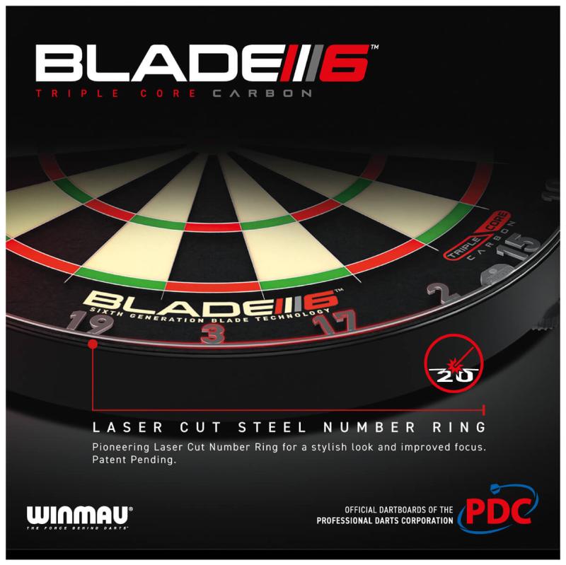 Winmau Blade 6 Triple Core PDC Dart Board Winmau Blade 6 Triple Core PDC Dart Board