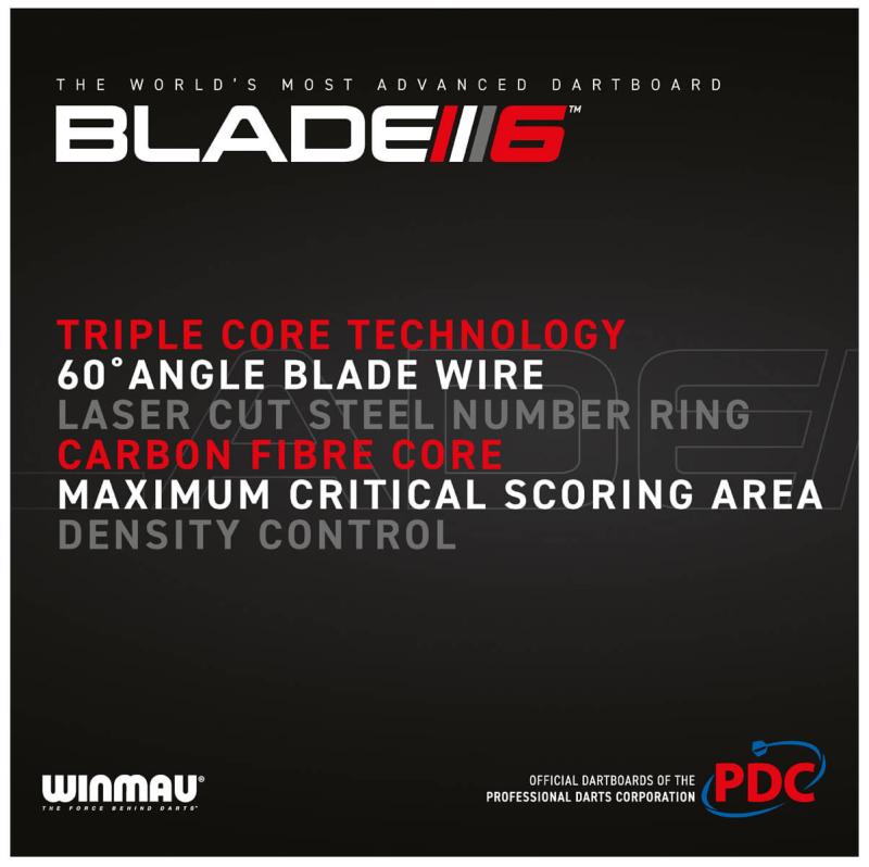 Winmau Blade 6 Triple Core PDC Dart Board Winmau Blade 6 Triple Core PDC Dart Board
