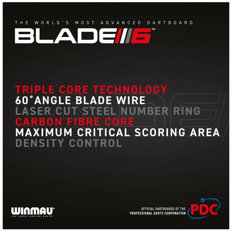 Blade 6 Triple Core PDC Dart Board