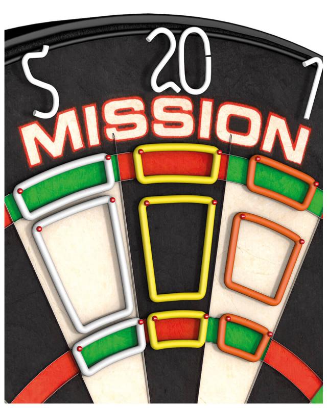 Mission Darryl Fitton Accuracy Trainer Pack Dart Trainings Felder