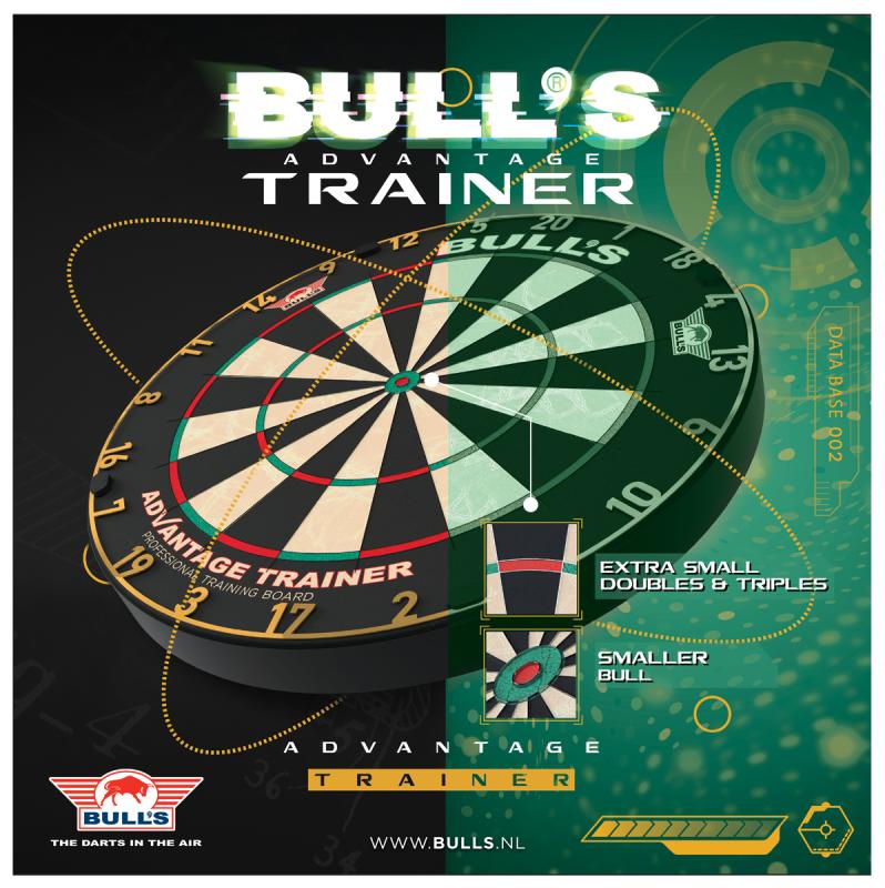 Bulls Advantage Trainer Dartboard Gold Bulls Advantage Trainer Dartboard Gold