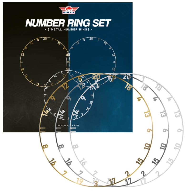 Bulls Metal Number Ring Set 3 Farben Bulls Metal Number Ring Set 3 Farben