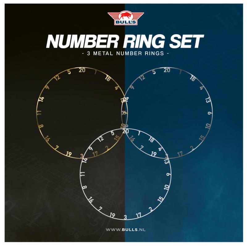 Bulls Metall Number Ring Set 3 Farben Bulls Metall Number Ring Set 3 Farben