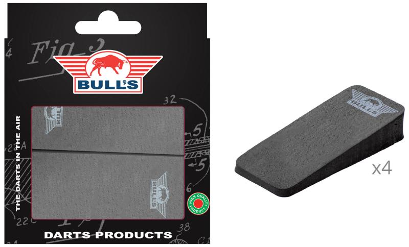 Bulls Dartboard Wedges Black Board Packer 4 Stück