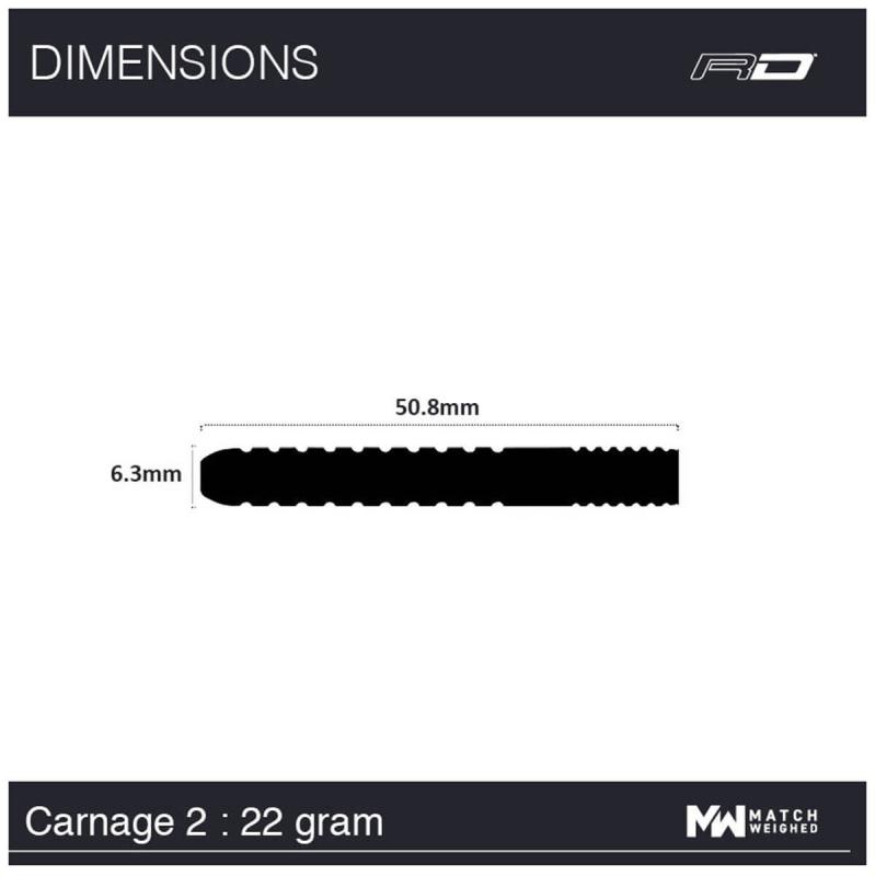 RedDragon Carnage 2 Steeldart 22-24g RedDragon Carnage 2 Steeldart 22-24g