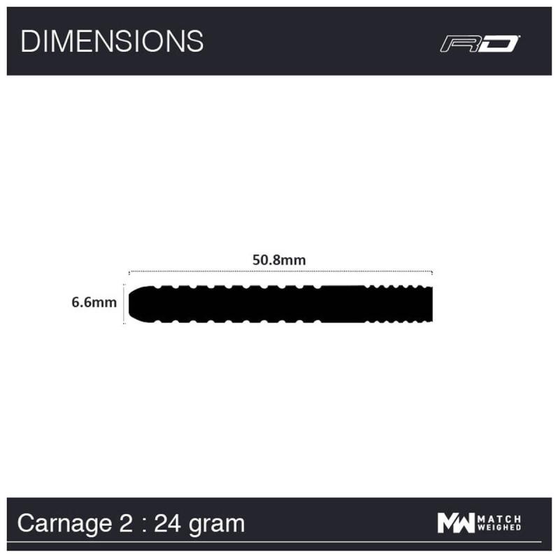 RedDragon Carnage 2 Steeldart 22-24g RedDragon Carnage 2 Steeldart 22-24g