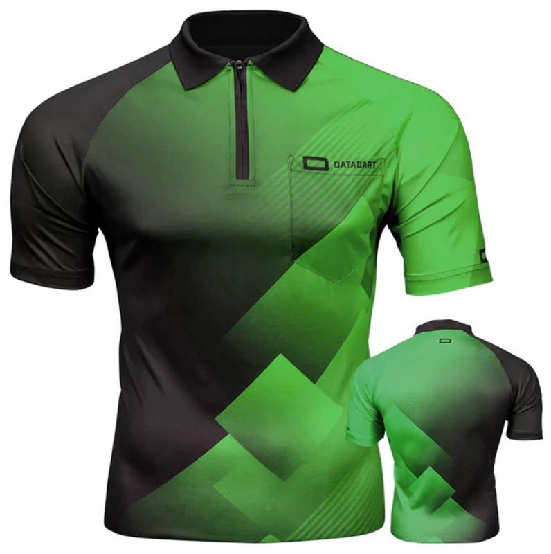 Datadart Vertex Dart Shirt Schwarz-Grün