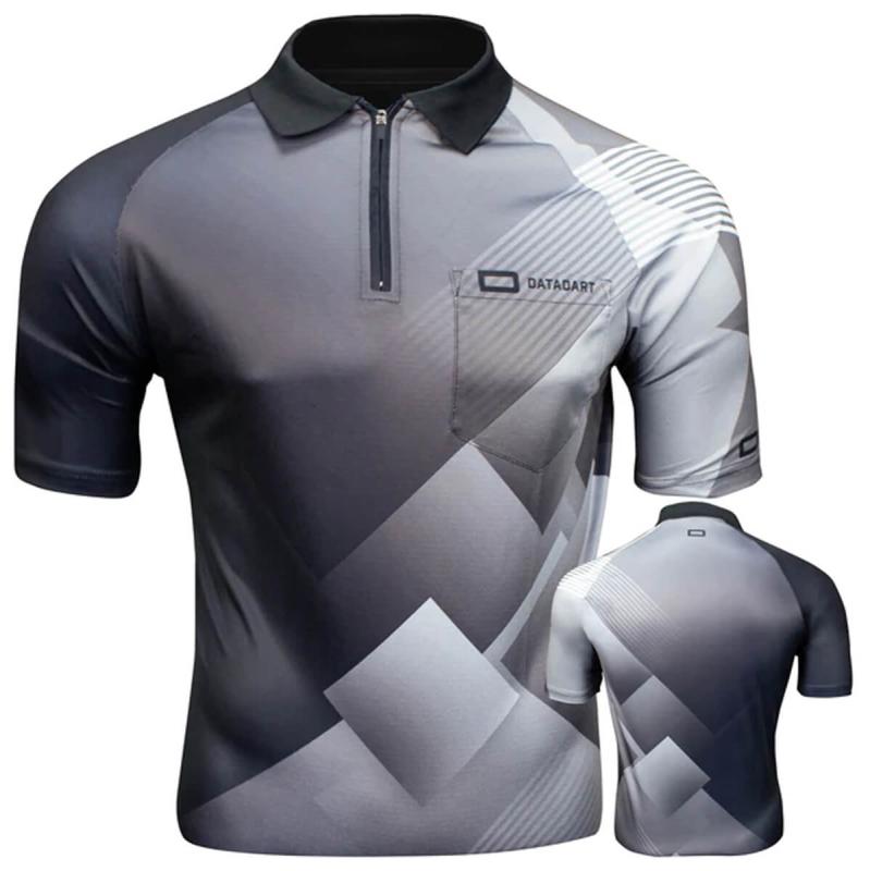 Datadart Vertex Dart Shirt Schwarz-Grau S