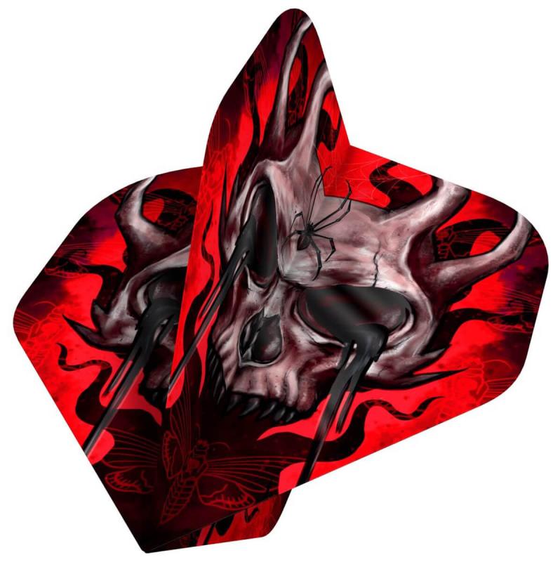 Horror Show Dart Flights - No2 - Std - Horned Skull