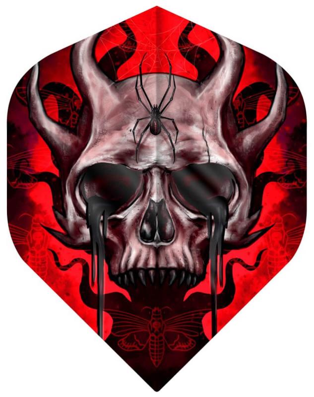 Horror Show Dart Flights - No2 - Std - Horned Skull