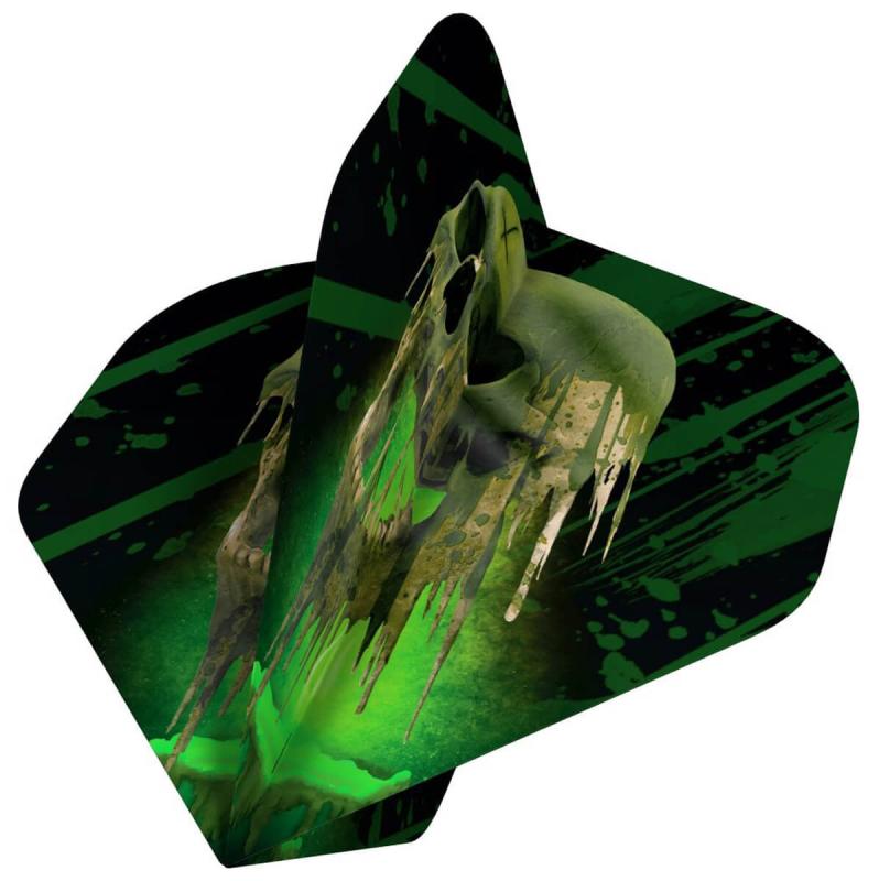 Designa Horror Show Dart Flights - No2 - Std - Melting Skull